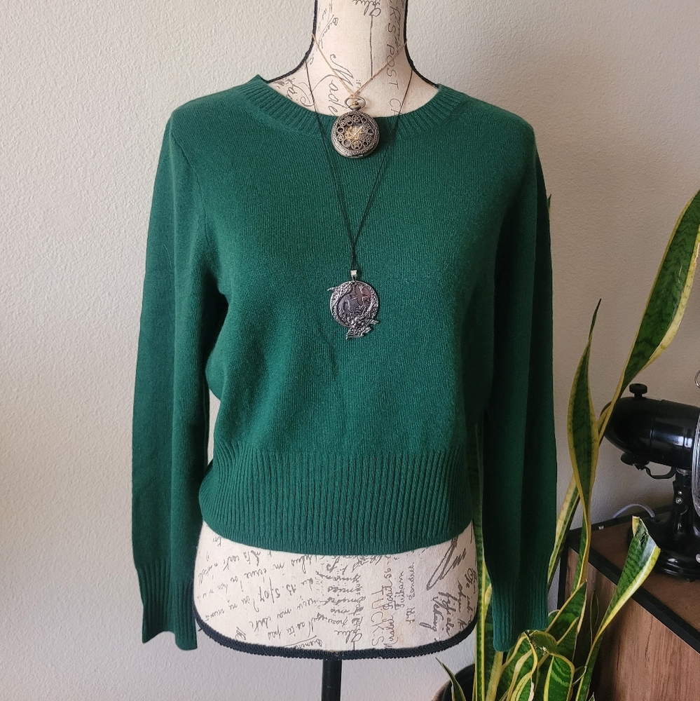 J. Crew Cashmere Cropped Fit Sweater